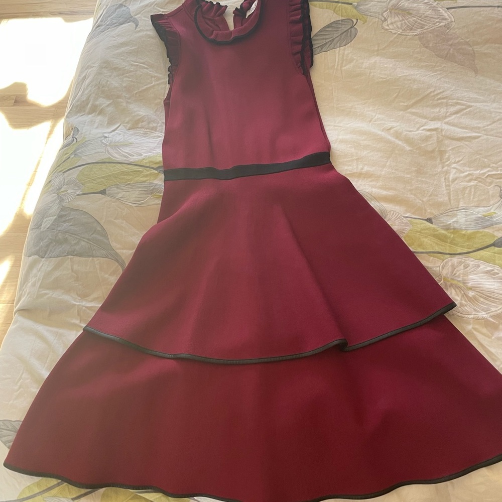 Parker knit fabric dress in gorgeous burgundy color in mint condition